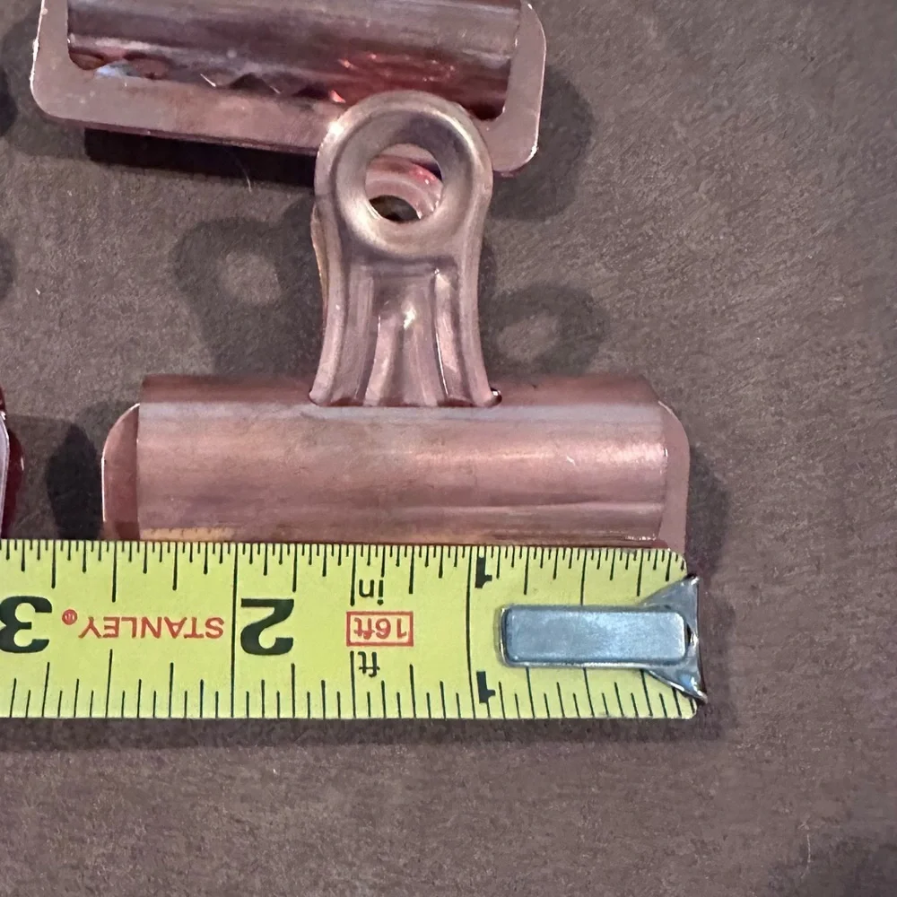 Set of 32 Urban Outfitters Copper Bulldog Clips